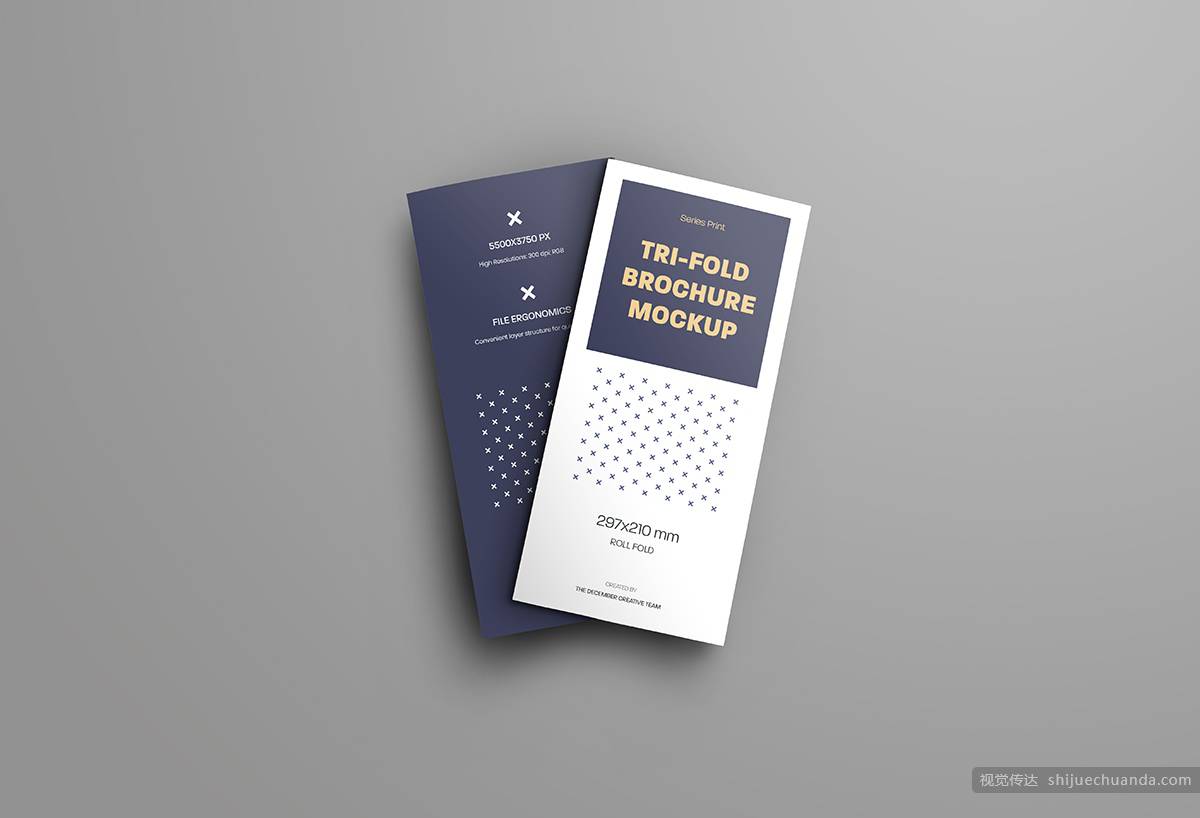 7个三折页小册子样机 mockups leafleat dl trifold brochure