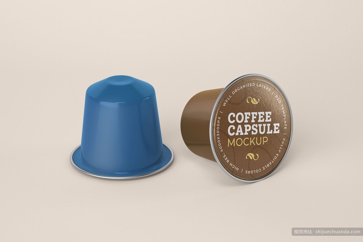 咖啡胶囊星球杯样机模板coffeecapsulemockup