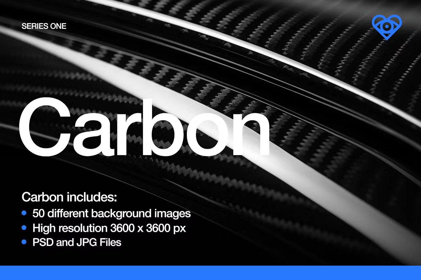 50种高分辨率碳黑色纹理 Black & White Carbon Textures