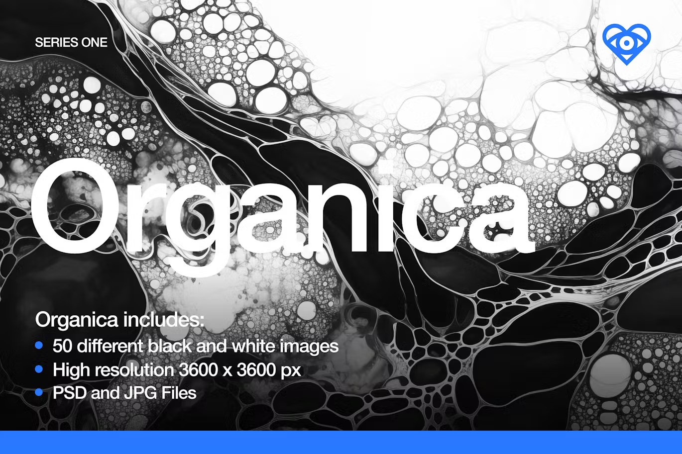 高分辨率黑白有机和抽象纹理 50 Black and White Organic Textures