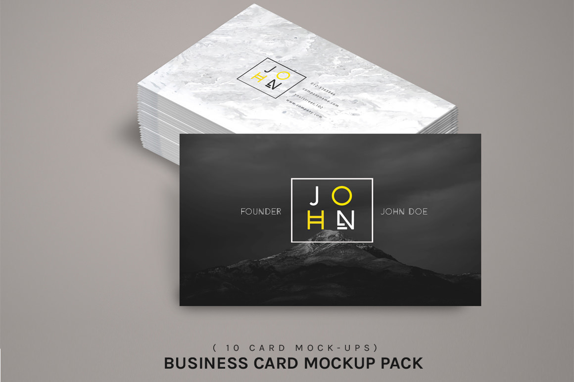 高端名片样机模版 Business Card Mockup Pack