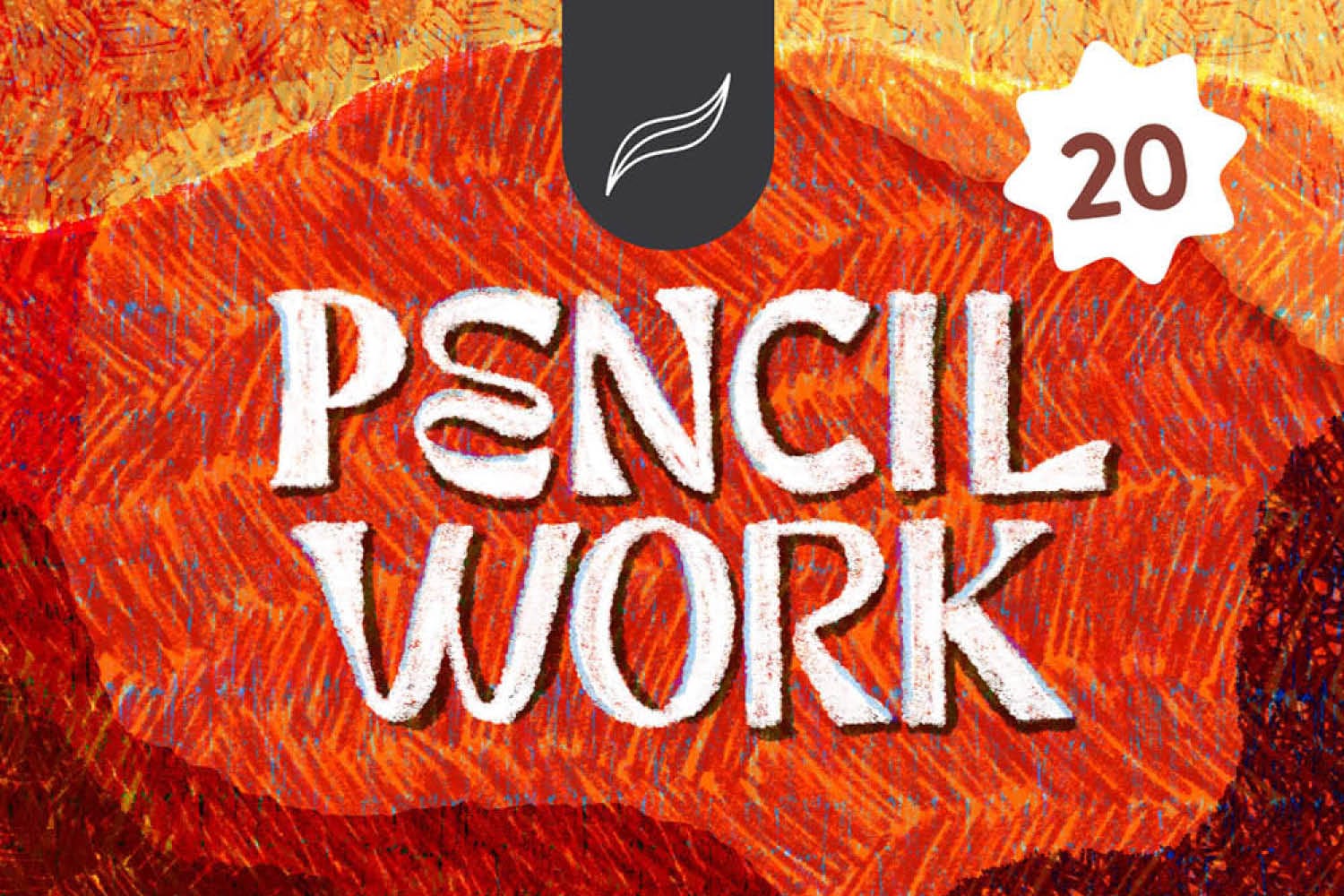 彩色铅笔ipad笔刷 Colored Pencils Brushes for Procreate