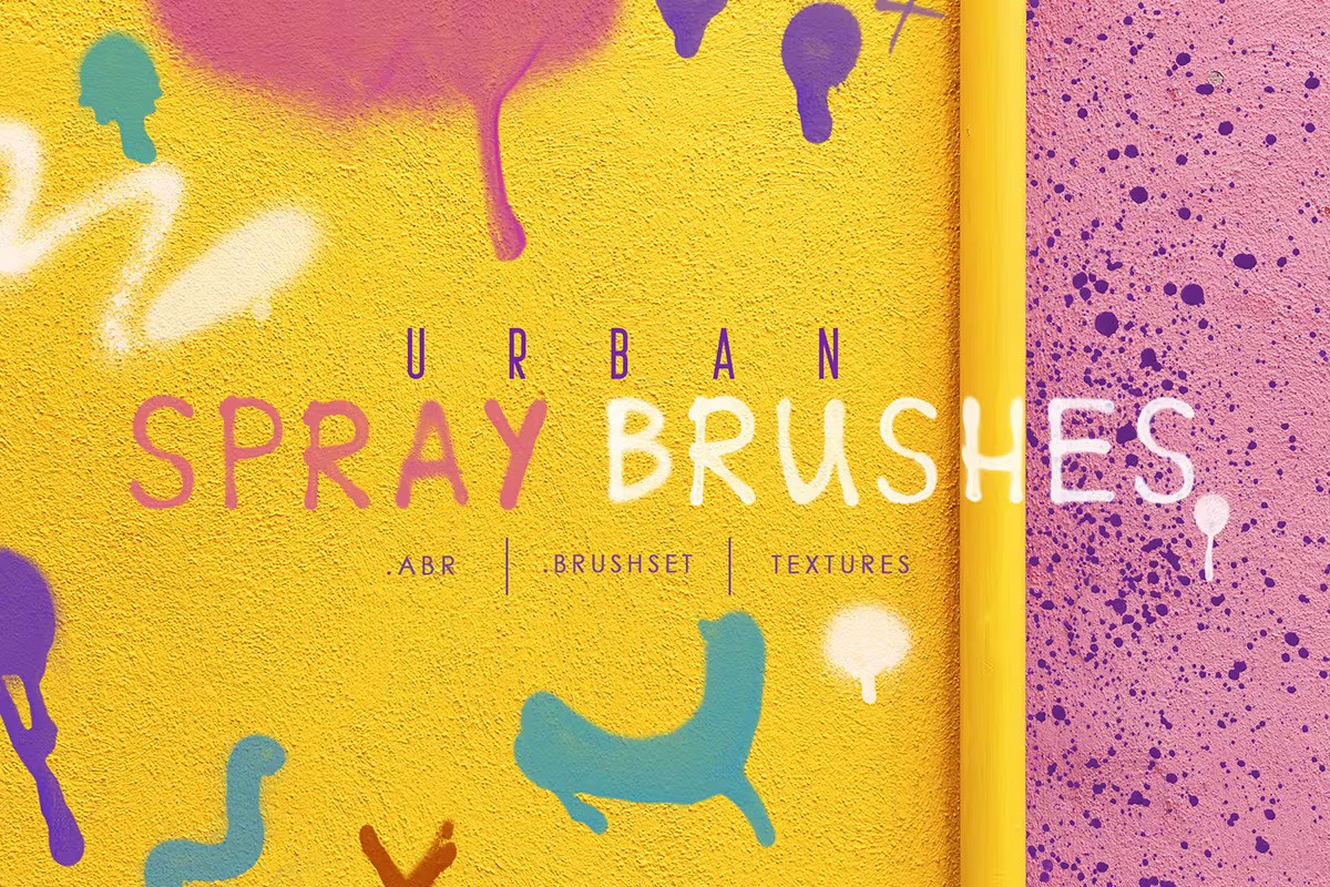 城市涂鸦喷绘手绘ipad笔刷 Procreate&Ph Urban Spray Brushes