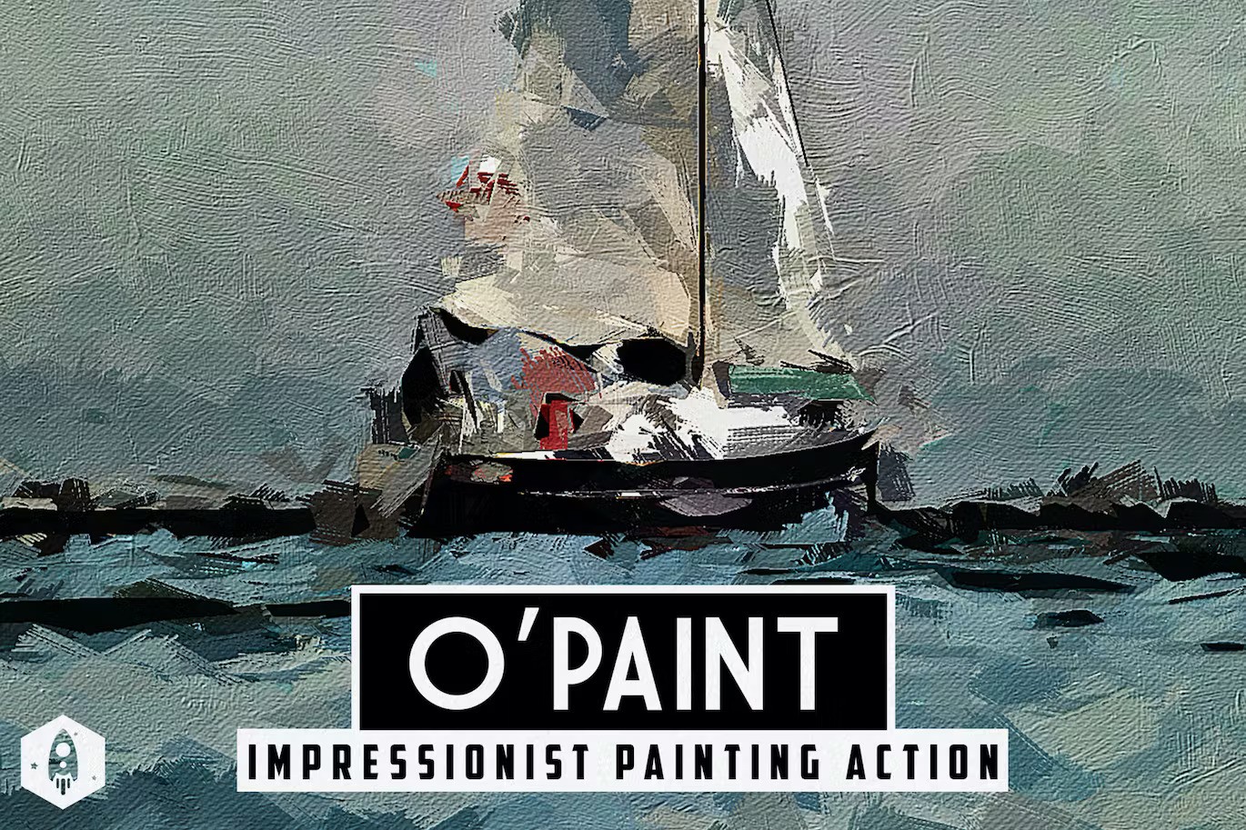 逼真的印象派油画效果PS动作 O’Paint Impressionist Oil Paint Action